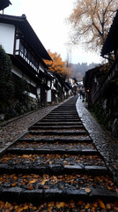 Autumnal Stone Steps Photo