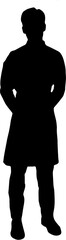 silhouette of a waiters