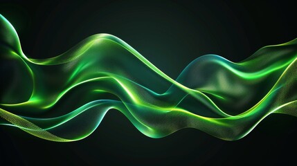 Vibrant abstract background featuring gradient blurs and neon glow with fluid wave patterns