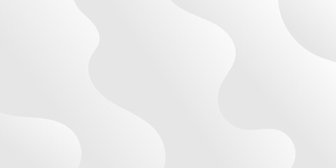 Abstract minimalistic white paper wave curve lines banner background design.
