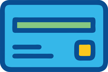 Credit Card Icon Variant 2 - Compact Financial Symbol