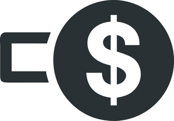 Dollar Sign Icon Variant 3 - Bold Currency Design