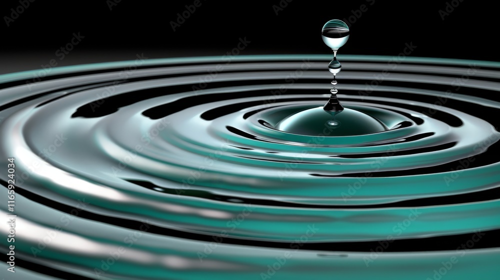 Aufkleber abstract gradient background featuring deep blue green shades and textured circular patterns