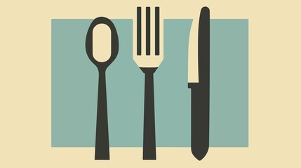 Fototapeta premium Professional Fork and Knife Icon Vector Illustration