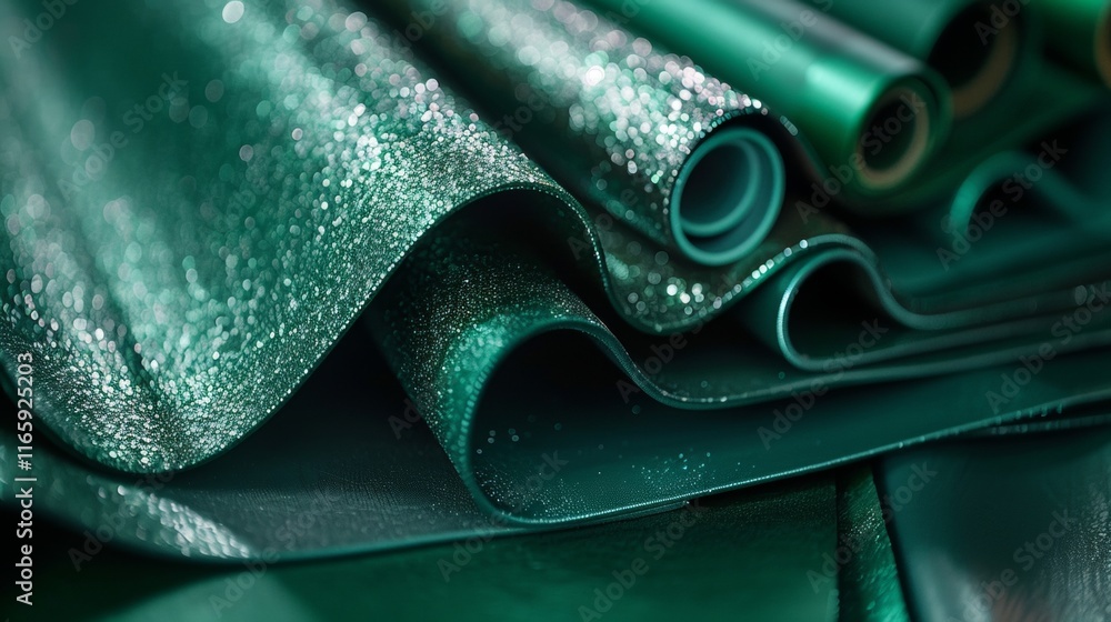 Poster abstract background of deep dark blue green ombre with circular noise and gradient texture