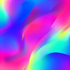 Abstract Neon Color Fusion Background