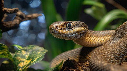 Obraz premium Natural Habitat Snake Wildlife Photography