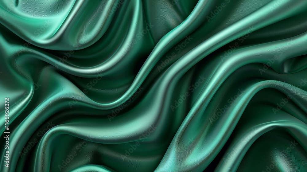 Poster abstract gradient background in deep blue and green tones with circular patterns and texture