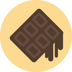 Sticker-style cooking food single item icon 
