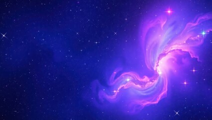 Celestial Nebula Swirling Stars Cosmic Dust