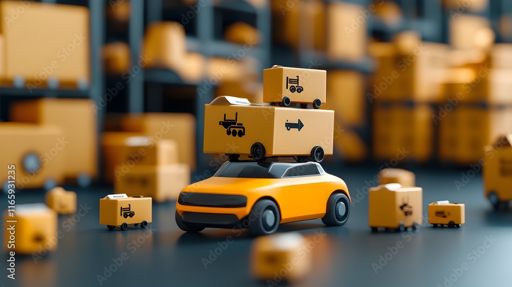 Poster autonomous logistics optimization facility with real time supply chain monitoring predictive demand 