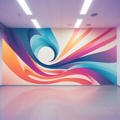 Colorful modern murals