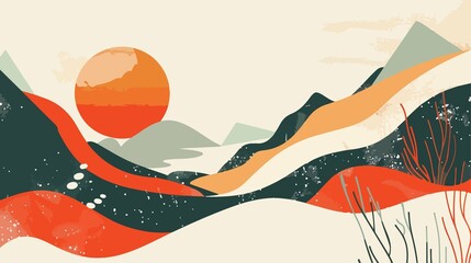 Happy Earth Day on April 22 - Eco-Friendly Poster for Environmental Awareness Campaign