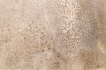 One surface is made of metal, macro, top view.