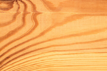 One wooden treated board, macro, top view.