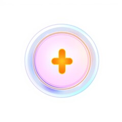 Fototapeta premium Plus icon design with colorful gradient background