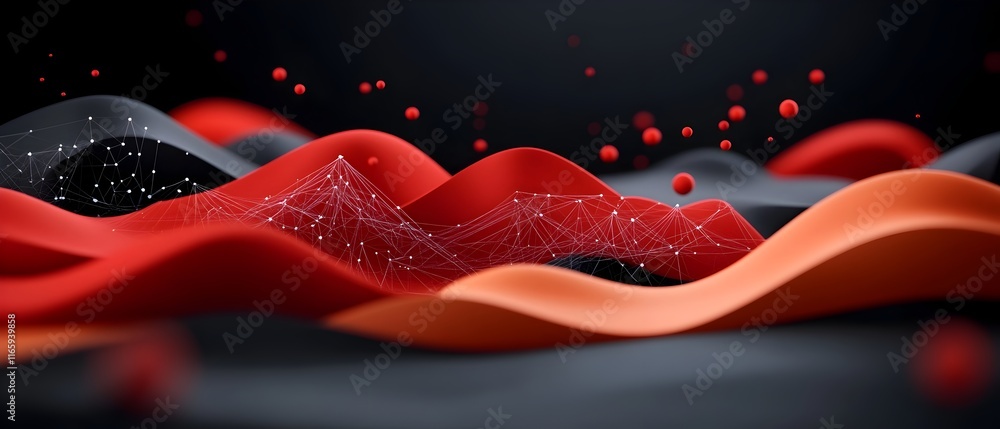 Poster futuristic digital backdrop ideal for technological networks ai data transmission and encryption dig