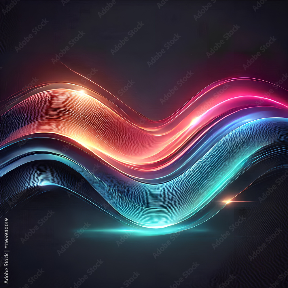 Poster gradient futuristic abstract background