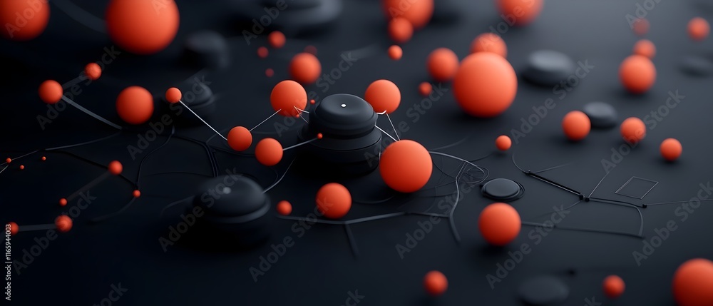 Poster captivating futuristic digital landscape featuring dynamic data matrices quantum entanglement simula