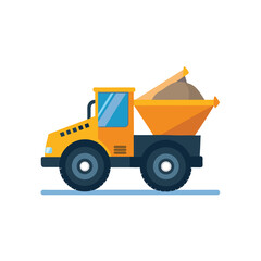 Naklejka premium Construction vehicle concept illustration