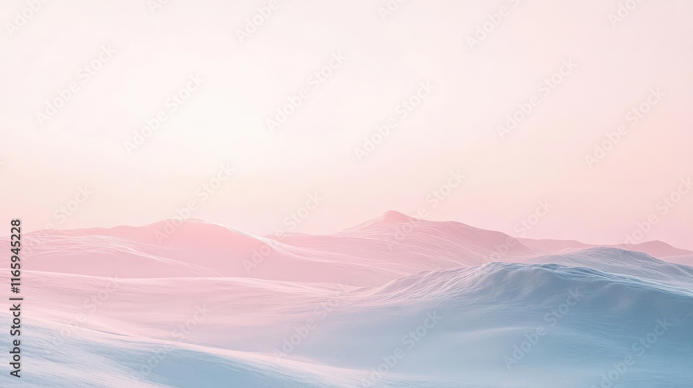 Poster grainy light pink gradient background fading into white, creating a soft and subtle visual design