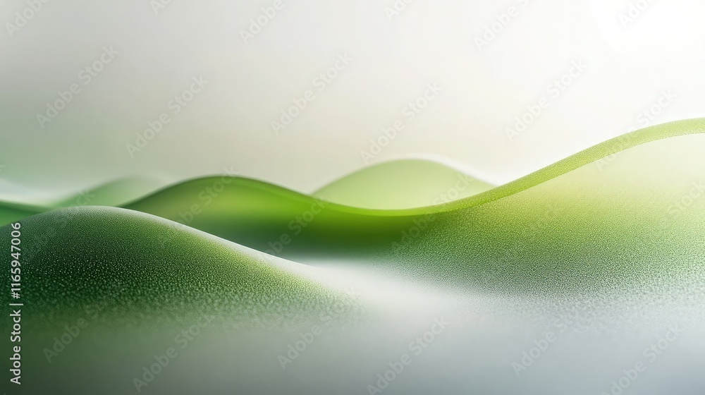 Poster green to white gradient background with a textured finish, creating a refreshing visual element