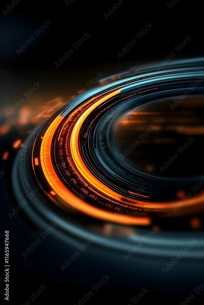 Poster cutting edge digital realm interconnected neural webs intelligent ecosystems and high speed data net
