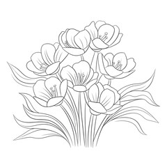 hand drawn flower
