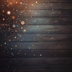 Stars and wooden planks background