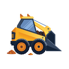 Construction vehicle concept illustration