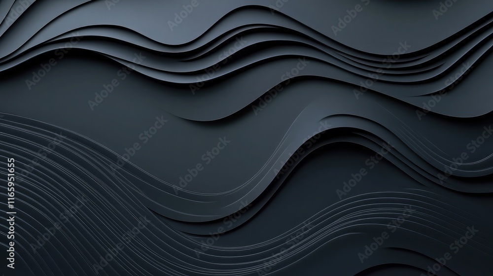 Poster dark gray gradient background with subtle grain texture, perfect for creating a sleek and profession