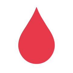Obraz premium Flat design blood droplet icon. Vector.