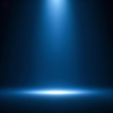 Spotlight on Stage - Dramatic Blue Lighting Background