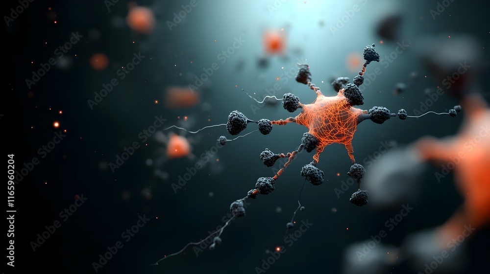 Poster highly detailed and captivating digital realm showcasing intricate neural networks pulsing data flow