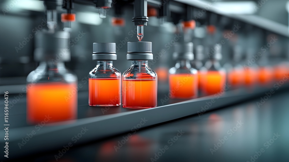 Poster cutting edge futuristic pheromone interaction in bio lab holographic interface with sleek minimalist