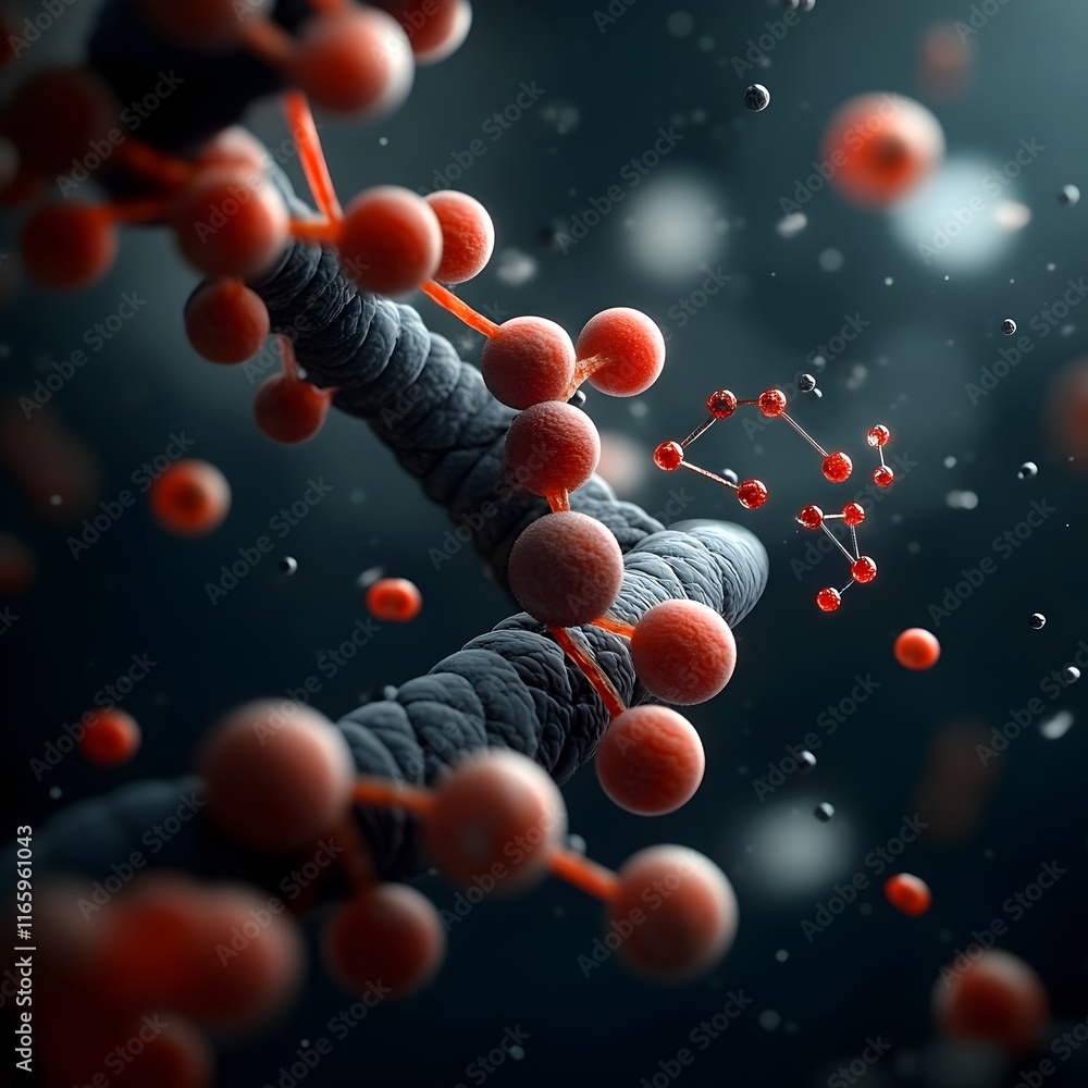 Poster digital realm showcasing advanced nanotechnology bioinformatics quantum cryptography and cutting edg