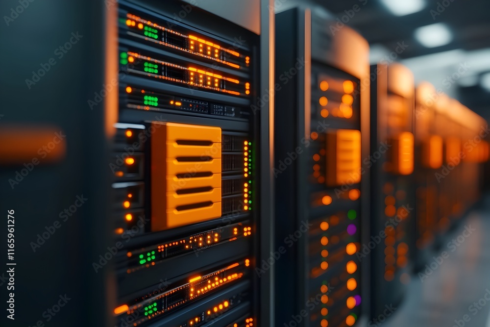 Poster pulsating digital realm of quantum computing and data storage aesthetics a futuristic visualization 