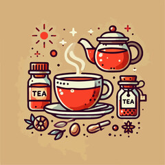 illustration of a tea cup