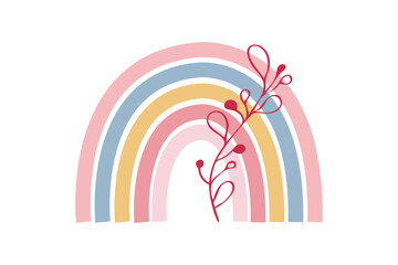  Rainbow Valentines Day Sublimation Design