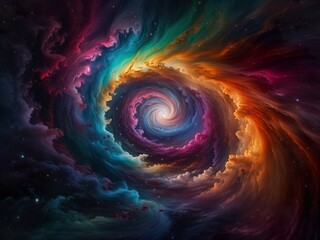 spiral galaxy in space