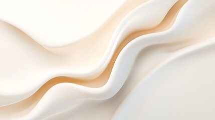 Obraz premium Abstract Cream Colored Waves Swirling Design