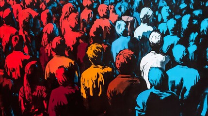 Chromatic Crowd: A Study in Collective Humanity