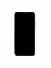 Smartphone Black Screen Metallic Frame