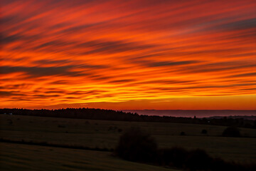 sunset in the mountains and deserts