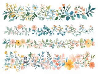 Baptism floral invitations