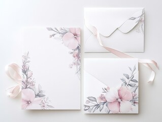 Delicate baptism invites