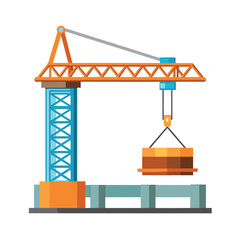 Construction machinery vehicle vector illustration