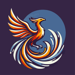 illustration of an phoenix design