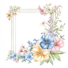 Obraz premium Lgbtq floral wedding invite