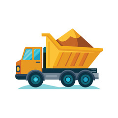 Construction machinery vehicle vector illustration